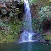Waterfall Cataratas Escondidas in the Parque Nacional Rincon de la Vieja